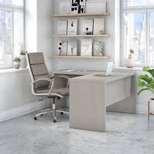 Office By Kathy Ireland Echo L Shaped Desk In Gray Sand Bush Furniture Ech026gs Office Decor Professional Home Office Layouts Cheap Office Furniture