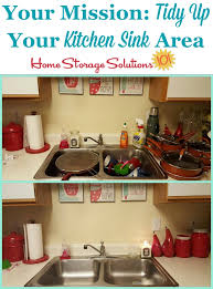 how to declutter your kitchen sink area