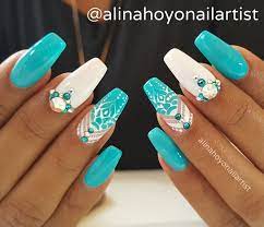 Plus de 2000 photos pour vous donner des idées de déco pour vos ongles. Epingle Par Carla Sur Nail Art Ideetjes Ongles Turquoise Jolis Ongles Vernis A Ongles