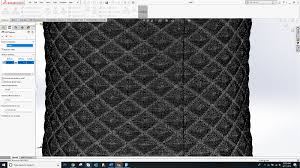 How To Quickly Add Texture To Fdm 3d Prints In Solidworks Prints 3d Printing Texture