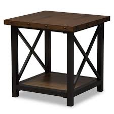 Herzen Rustic Industrial Style Antique Textured Finished Metal Distressed Wood Occasional End Table Black Baxton Studio Target The industrial revolution favoured metal pipes and sturdy bolting. herzen rustic industrial style antique textured finished metal distressed wood occasional end table black baxton studio