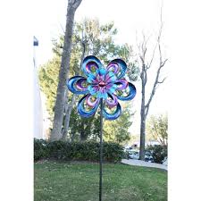 8ft windmill yard garden metal ornamental wind mill weather vane weather decoration for home, backyard,grey. Colorful Round Double Wind Spinner Great Gift Yard Garden Decoration Windmill Universitasfundacion Garden Windmills Wind Spinners