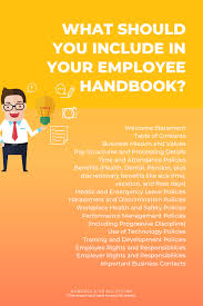 What S In An Employee Handbook And Should You Have One Humanresources Smallbusinesstips Hr In 2020 Employee Handbook Employee Handbook Template Business Mission