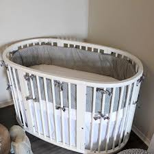 Stokke Crib Bedding Shown In Gray Dots Find Hundreds More Options Custom Made Just For You In As Little As 2 Weeks Learn More At Lublini Com Stokke Culla