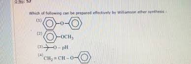 The most versatile method for making ethers is the williamson ether synthesis, named for english chemist alexander williamson, who devised the method in the. Anu 5 Which Of Following Can Be Prepared Effectively By Williamson Ether Synthesis 00 0 2
