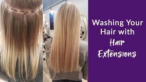 You don't have to shampoo and condition your hair the day of the service, unless you use a lot of hair product. How To Wash Your Hair When You Have Hair Extensions Salon Nirvana 954