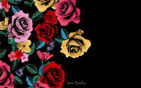 Vera Bradley Havana Rose Desktop Wallpaper Computer Wallpaper Pattern Computer Wallpaper Cool Wallpapers For Phones