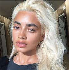 Opt for eyebrow colors or dyes. Pin By Clara Hoffner On Haret Tan Skin Blonde Hair Dark Skin Blonde Hair Blonde Hair Brown Eyes