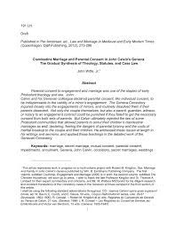 Morning and evening prayer from the book of common prayer. Pdf Clandestine Marriage And Parental Consent In John Calvin S Geneva The Gradual Synthesis Of Theology Statutes And Case Law