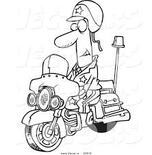 Spongebob squarepants spongebob as a cop coloring page police station coloring page free printable coloring pages chase traffic cop pup coloring pages printable Vector Of A Cartoon Motorcycle Cop Coloring Page Outline By Toonaday 22615