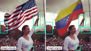 Machado, en realidad, no está sujetando la bandera de EEUU
