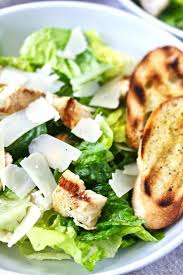 With Grilled Marinated Chicken Garlicky Grilled Sliced Baguette Croutons Hearts Grilled Chicken Caesar Salad Chicken Caesar Salad Recipe Chicken Caesar Salad