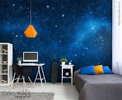 Space Mural Space Wallpaper Galaxy Mural Galaxy Wall Art Etsy In 2020 Etsy Wall Art Mural Wallpaper Diy Wall Painting