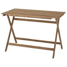 askholmen mesa jardin plegable marron claro tinte marron claro tinte marron grisaceo ikea ikea tafel bank maken