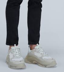 One version sees the blue and red of the previous triple s colorways sitting alongside dark brown overlays. Balenciaga Synthetic Triple S Clear Sole Sneaker In White For Men Save 39 Lyst