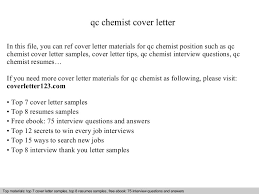 Writing a qc chemist cover letter is your introduction to the hiring manager. Qc Chemist Cover Letter