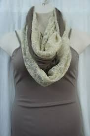 Details About Collection Eighteen Scarf Sz One Size Pecan Sandie Multi Infinity Loop Laced