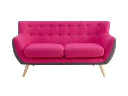 Bitte schalte deinen adblocker aus. 2 Sitzer Sofa Stoff Serti Fuchsia Grau Gunstig