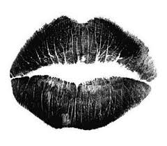 Black And White Kiss Tattoo Pin On Black Lips Tattoo