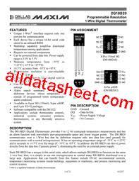 The temperature sensor looks like this. Ds18b20 Datasheet Pdf Dallas Semiconductor