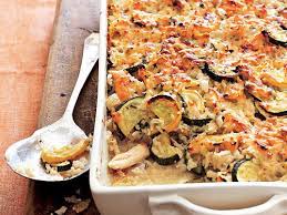 This chicken casserole is a blend of cooked chicken, rice and broccoli, all tossed together in a creamy cheese sauce then baked to perfection. Healthy Chicken Casseroles Cooking Light