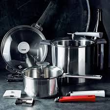 Cristel Mutine Satin Cookware 13 Piece Set Cookware Set
