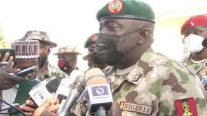 Chief of army staff major general ibrahim attahiru is seen at the theatre command operations lafiya dole headquarters in maiduguri, nigeria, on january 31, 2021. Chief Of Army Staff Ibrahim Attahiru Killed In An Aeroplane Crash Theniche