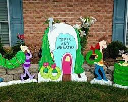 Whoville Decorations Etsy Christmas Yard Decorations Grinch Christmas Decorations Whoville Christmas