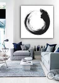 Large Black And White Abstract Painting Original Artwork Unique Painting Abstract Art Extra Large Wall Art Circle On Canvas In 2021 Abstract Wall Art Black And White Abstract Modern Art Abstract