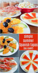 This Range Of Simple Summery Spanish Tapas Are Perfect For A Warm Day When You Don T Feel Like Cooking Quick To Put Together Spanish Tapas Tapas Recipes Tapas
