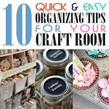 Craft room organization is essential, yet sometimes very hard to accomplish. Quick Easy Organizing Tips For The Craft Room