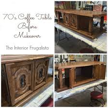 70 S Coffee Table Before Makeover The Interior Frugalista Coffee Table Bench Coffee Table Redo Painted Coffee Tables