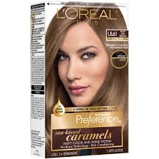 These dyes have a heavy green base pigment to give the hair a color that is almost grayish in appearance and tone out excess warmth. L Oreal Paris Superior Preference Permanent Hair Color Ul61 Ultra Light Ash Brown Shop Hair Color At H E B