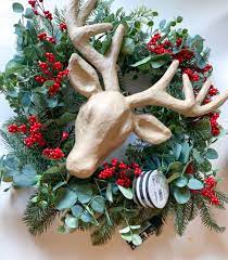 Maybe you would like to learn more about one of these? Reindeer Wreath Diy Deeply Southern Home