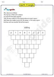 The spruce / evan polenghi math word search puzzles are a great way to introduce ne. Download Maths Triangle Puzzles With Answers As Pdf Worksheet 01 Maths Puzzles Math Games For Kids Puzzle Games For Kids