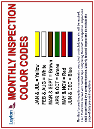 After you find out all osha color code monthly inspection results you wish, you will have many options to find the best saving by clicking to the button get link coupon or more offers of the. What Is A Monthly Inspection Color Monthly Inspection Colour Coding Month Colour Code Top Reviews From The United States Alita Bbk