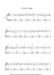 Watch this easy piano tutorial to learn how to play the christmas carol, silent night, on your piano or keyboard. O Holy Night Easy Version Sheet Music For Piano Sheet Music Piano Sheet Music Christmas Piano Music