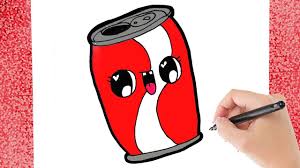 Hoe Teken Je Een Blikje Cola Makkelijk En Kawaii Youtube