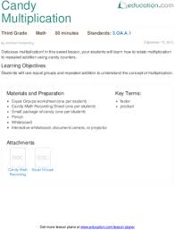 Candy Multiplication Lesson Plan Education Com Math Sort Lesson Plans Lesson