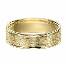Men S 6 0mm Brushed Wedding Band In 10k Gold Wedding Bands Mens Gold Rings Wedding Rings