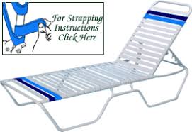 Here we use simple tools to replace the plastic webbing in a vintage beat up aluminum folding lawn chair. Vinyl Strap For Patio Furniture By The Strap Foot And Roll
