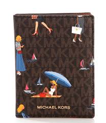 Michael Kors Signature Jet Set Sailor Girls Bedford Travel Medium Passport Wallet Dillard S