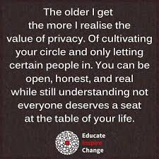 Only A Few Can Be In My Inner Circle Doesn T Mean I Don T Value And Care For Others In My Life Powerful Words The Older I Get Words