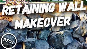 You'll need to add a support beam and a temporary wall to make sure your house stays upright during the process. Diy Retaining Wall Restoration Youtube