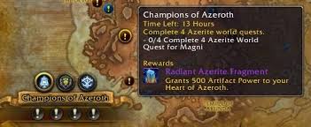 As we already said, the first thing to do in order to unlock world quests in bfa is to reach level 120. Battle For Azeroth Reputation Overview Guides Wowhead