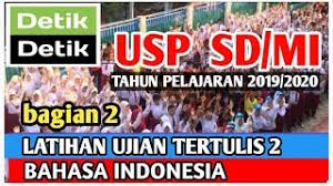 Kita tahu bahwa buku siswa tema 6 ini merupakan buku materi, kelanjutan buku tema sebelumanya yang telah diselesaikan pada semester lalu. Latihan Ujian Tertulis 2 Usp Sd Mi Bahasa Indonesia Bag 2 Detik Detik Usp Sd Mi 2020 Youtube