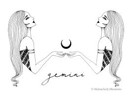 Blackwork Illustration Gemini Zodiac Art Gemini Illustration Zodiac Art Linework Illustration Horoscope Art Astrology Ar Gemini Art Horoscope Art Art