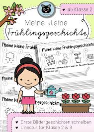 Bildergeschichten zum ausdrucken in der grundschule und in höheren klassen. Meine Fruhlingsgeschichte Bildergeschichten Schreiben