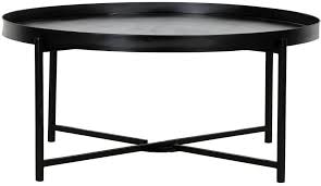 This exclusive occasional table makes a dynamic statement in front of the sofa while providing a convenient spot to place a glass, book or plant. Nordic Round Coffee Table Black Metal Base Cfs Furniture Uk