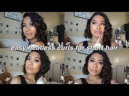 To use this method, you will need a good amount of bobby pins and a little bit of patience. Overnight Heatless Curls For Short Hair Megan Santa Cruz Youtube